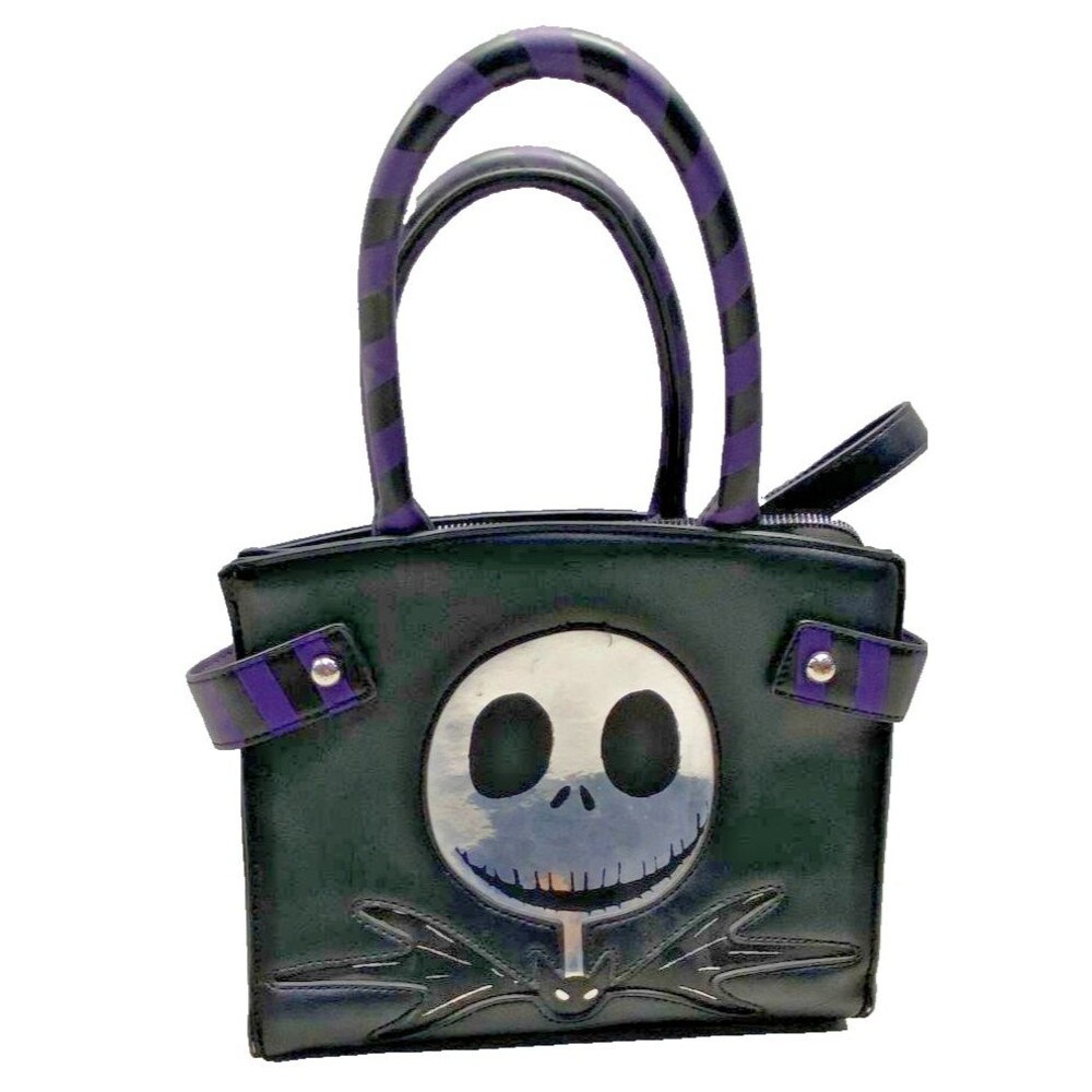 Bioworld Nightmare Before Christmas Jack Skellington Handbag Purse Black